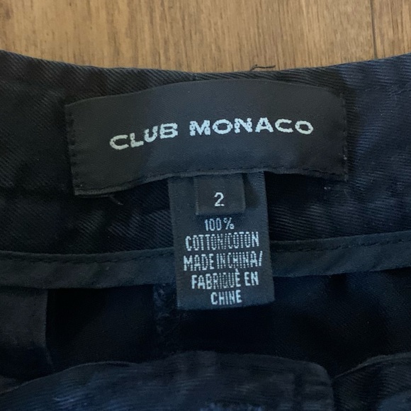 Club monaco black wide leg trousers - Picture 3 of 3